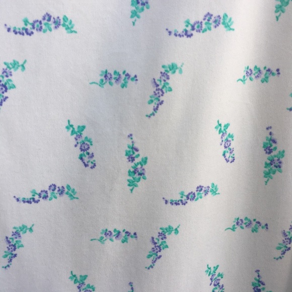 Pykettes long sleeve cream button up with lavender - Picture 5 of 6